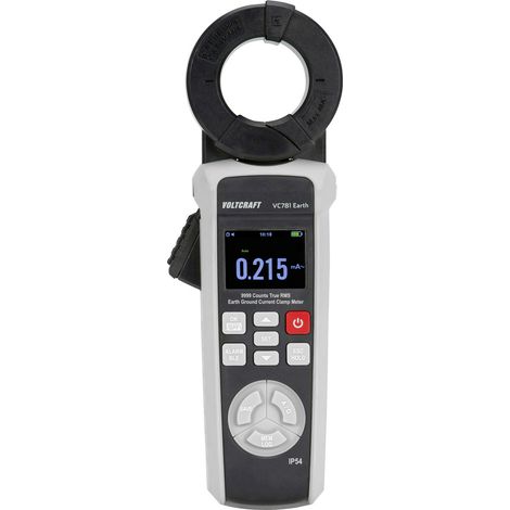 VOLTCRAFT VC781 Erdungsmesszange für Erdschleifen und Erdableitstrom Messung CAT III 1000 V, CAT IV