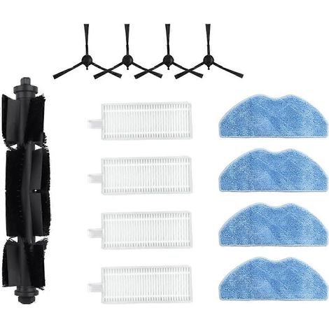 Für Choice R2 / R2 Plus Saugroboter: Hauptseitenbürste, HEPA-Filter, Reinigungstuch, Ersatzteile