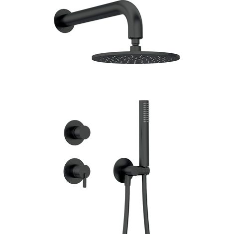 Deante Silia NQSN9YK kit de ducha negro mate moderno (1/2)