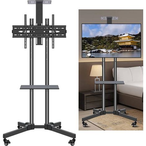 Trade Shop - Soporte De Suelo Giratorio Para Televisores De 32-70 Pulgadas - (1/5)