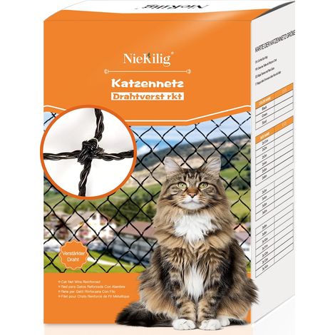 Filet Chat Balcon Renforce, Protection Fenetre Chat, Barrière Chat Balcon pour Balcons, Terrasses, Fenêtres, Lucarnes et Portes (10x3m) (1/5)