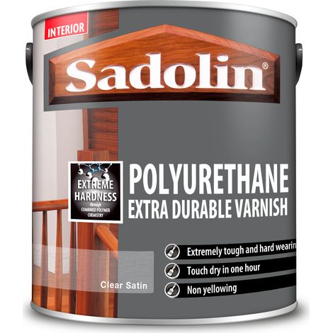 Sadolin Polyurethane Extra Durable Interior Varnish - Satin - 2.5L