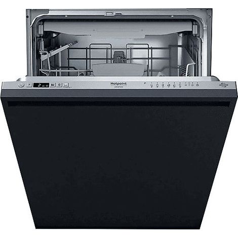 Hotpoint Ariston HA4IFC14BS, Lavastoviglie 60cm, classe C, 14 coperti, 44dBA, cerniere sliding. Posizionamento dell'apparecchio: A scomparsa totale, Dimensione: Dimensione massima (60 cm), Colore p...