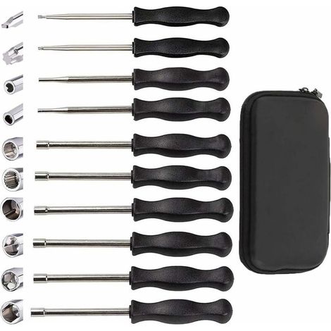 Carburetor Adjustment Tool Set 10 Piece Carburetor Adjustment Tool Screwr Set for Common 2-Stroke Carburetor Adjustment Tools for Small Engines. Carburettor Adjustment Tool (1/5)