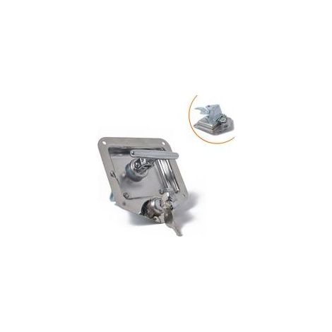 Serrure T - Acier Inoxydable 304 - Pour Remorque Camping-Car Fourgon Coffre À Outils Poignée De Porte - 185 X 65 X 32 Mm - 490 G (1/4)