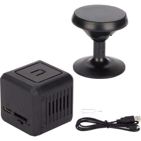 Mini Caméra de Surveillance WiFi 1080P avec Détection de Mouvement et Vision Nocturne, Rechargeable pour Maison et Bureau