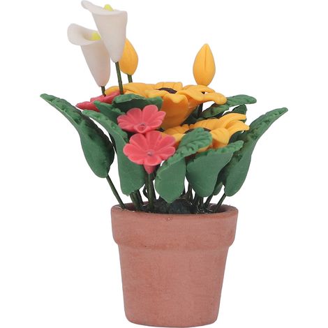 Plantes Artificielles Miniatures pour Maison de Poupée - Pots Miniatures Haute Simulation Artisanaux Décoratifs (1/5)