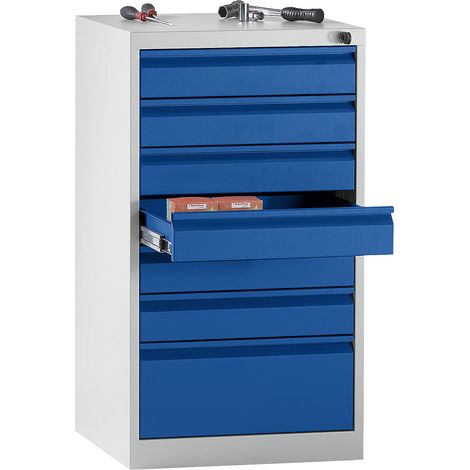 eurokraft basic, Armoire à tiroirs en acier, h x l x p 900 x