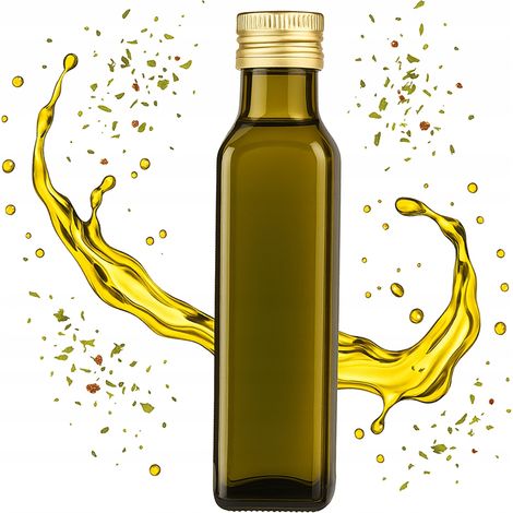 Bottiglia di MARASCA OLIVE da 250 ml per olio d'oliva, tinture, aceto, olio, sciroppo, bottiglie per salse