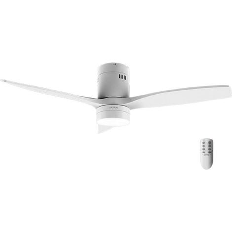 Cecotec Ventilatore da soffitto Energysilence Aero 5600 Classic Bianco. Motore DC 40W, Diametro 132 cm, 3 Pale, Lampada Led 18W (1/3)