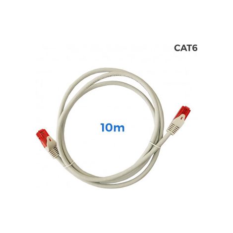Cable UTP Cat.6 latiguillo RJ45 cobre LSZH, gris, 10m  56038