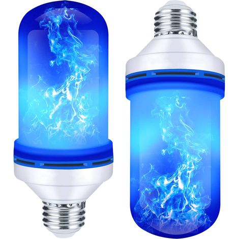 Ampoule LED effet flamme, 4 modes d'éclairage, culot E26 avec capteur de gravité, décorations de Saint-Valentin, ampoule scintillante pour intérieur et extérieur (1/5)