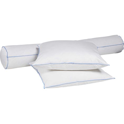Pack oreiller et traversin moelleux/ferme duvet de canard anti-allergènes Someo 90 (1/5)