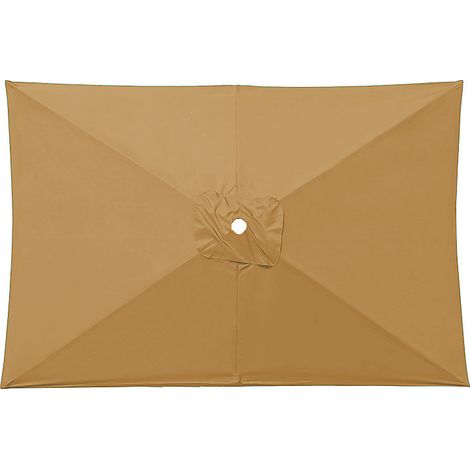 Toile de rechange pour parasol rectangulaire, toile de rechange pour parasol de terrasse, toile de rechange, kaki, 2 x 3 mètres (1/5)