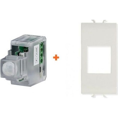 CSI Keystone sensore infrarossi incasso 12V filare compatibile Gewiss Chorus bianca