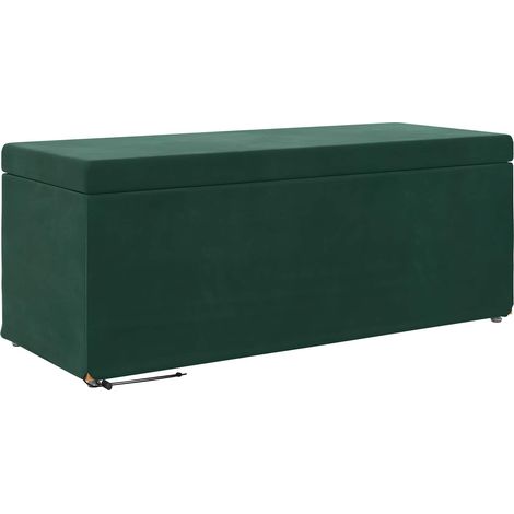 Taburete Verde oscuro Terciopelo y Madera Fabricada vidaXL