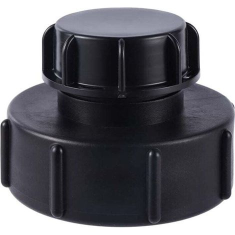 Adaptateur IBC S100×8 avec réduction vers S60×6 – Filetage grossier – Compatible cuve et conteneur IBC – Avec bouchon inclus