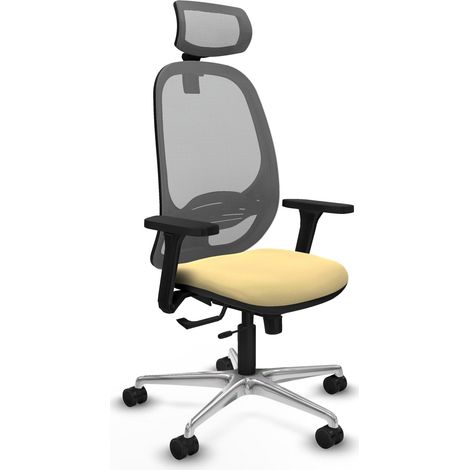 Chaise de bureau piqueras y crespo Cilanco noir mousse épaisse (1/2)