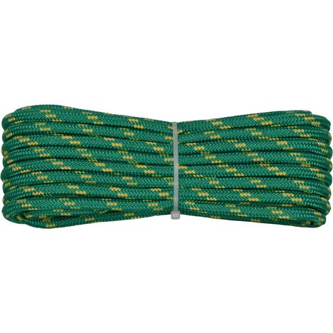 006006343 Treccia corit verde, 10 mm - 10 mt, Corda intrecciata multiuso resistente ai raggi U.V. e all'abrasione, per attività all'aperto, giardino, mare, guinzagli e fai da te, rottura 1050 kg (1/3)