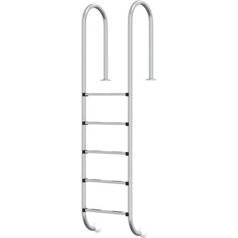 vidaXL Escalera para piscina acero inoxidable 304 54x38x211 cm (1/2)