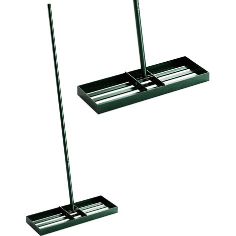 Outsunny 76 x 26 cm Lawn Levelling Rake with 169 cm Handle