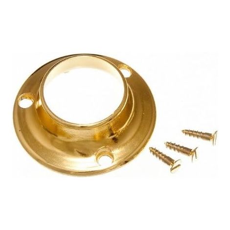 Lot de 10 supports de barre de support pour garde-robe EB Slim de qualité supérieure 25 mm (1/2)