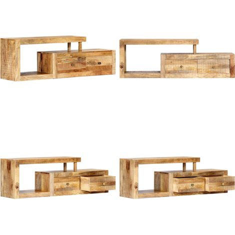 TV-Schrank 120x30x40 cm Massivholz Mango - TV-Schrank Mango - TV-Schrank Massivholz