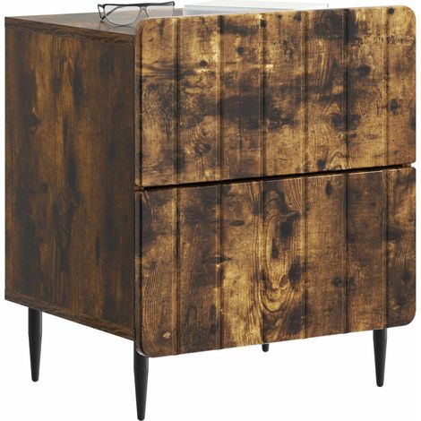 Maison Exclusive - Nachttisch Geräucherte Eiche 43 x 34,5 x 49,5
