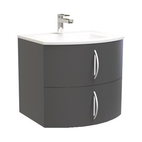 [JAMAIS UTILISE] ONDEE ZEN - Meuble FROLLO laqué 60 gris (1/4)