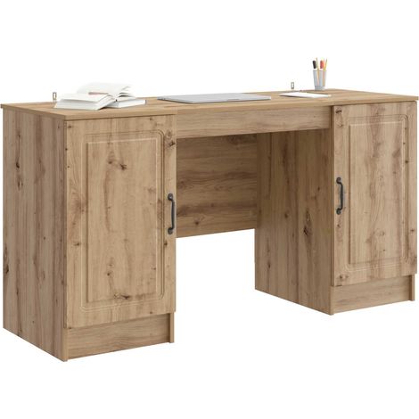 Maison Exclusive - Scrivania con lo scaffale Rovere Artigianale 142,5 x 50 x 75 cm