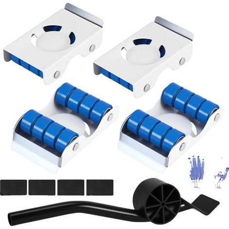 Deslizador para muebles, material duradero, alta capacidad de carga, BLANCO (1/5)