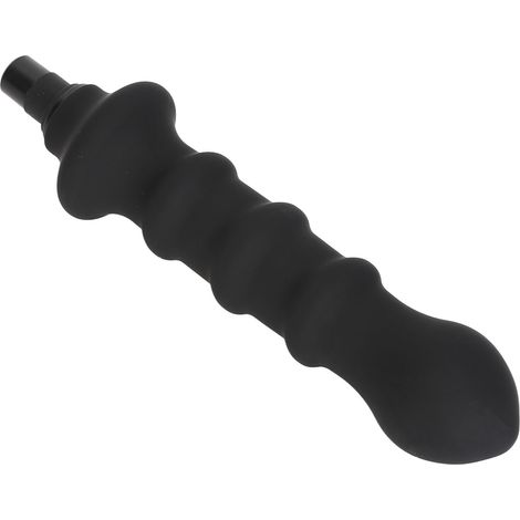 Embout de pistolet de massage spiralé 0,47‑0,51 po, accessoire en silicone noir (1/5)