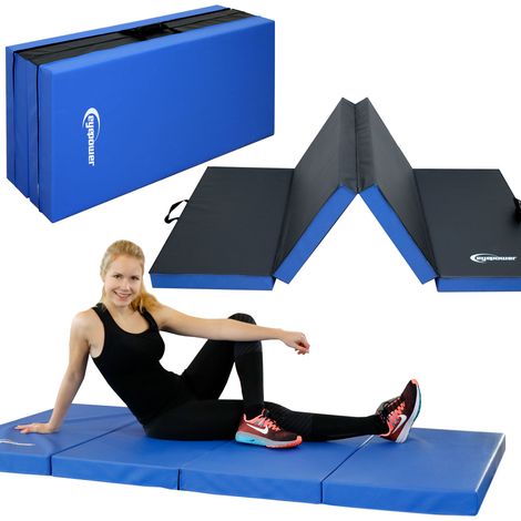 Weichbodenmatte 200x100x8 cm Blau-Schwarz