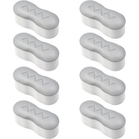 8 Pièces Pare-Chocs pour Siège de Toilette Kit de Pare-Chocs Siège de Toilette avec Adhésif Puissant Universel Patin Abattant WC Adhésif pour Maison, Hôtel, Restaurant (1/5)