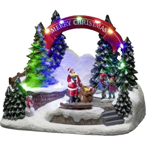 Konstsmide 4244-000 Immagine per finestra LED Babbo Natale con bambino Multicolore LED (monocolore) Colorato con interr (1/3)