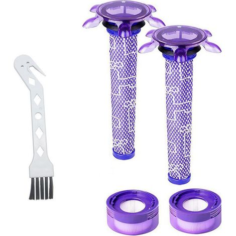 Filtre pour Dyson,Filtres de Rechange pour Aspirateurs Dyson V8,avec 2 filtres HEPA Post,2 filtres Star Pré,1 brosse de nettoyage (1/5)