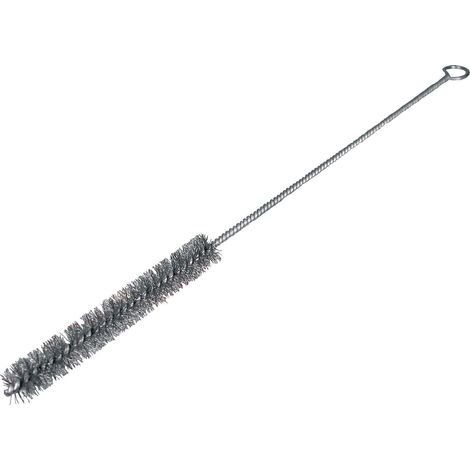 Spazzola a getto L.320mm D.4mm 0,08mm STA setole ondulate L.100mm con anello