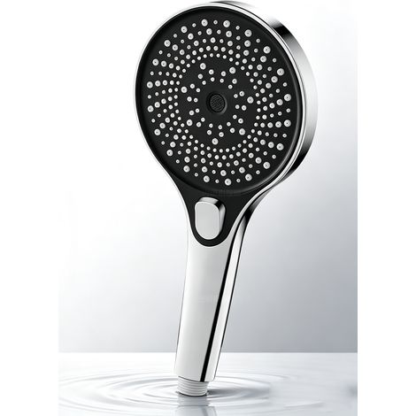 Matériau ABS de haute qualité, revêtement anti-rayures, buse en silicone autonettoyante, surpression, trois types de jets, installation murale universelle (1/5)