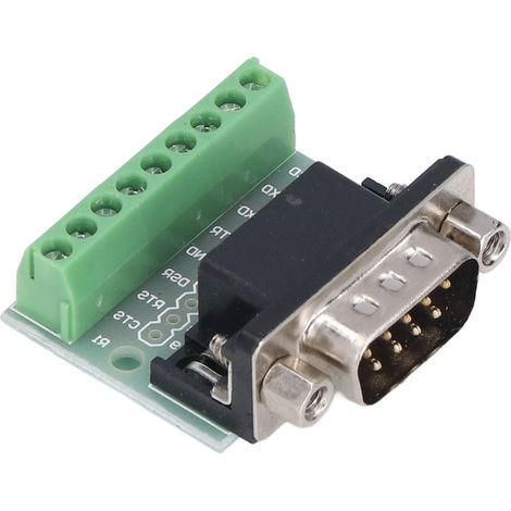 Bloc de bornes DB9 mâle vers vis 9 broches adaptateur plaque RS232 RS485 (1/5)