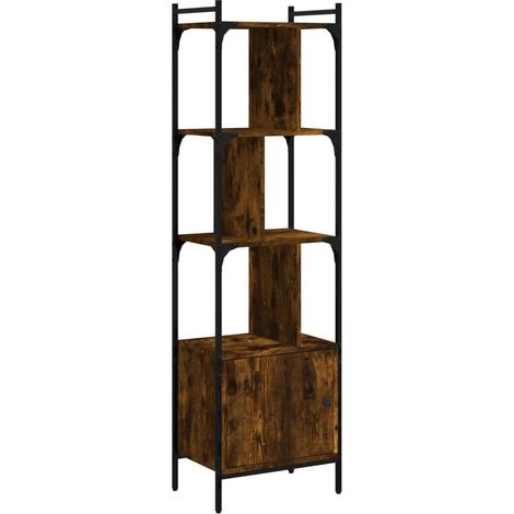 Maison Exclusive - Libreria con Anta Rovere Fumo 44,5x30x154,5cm Legno Multistrato