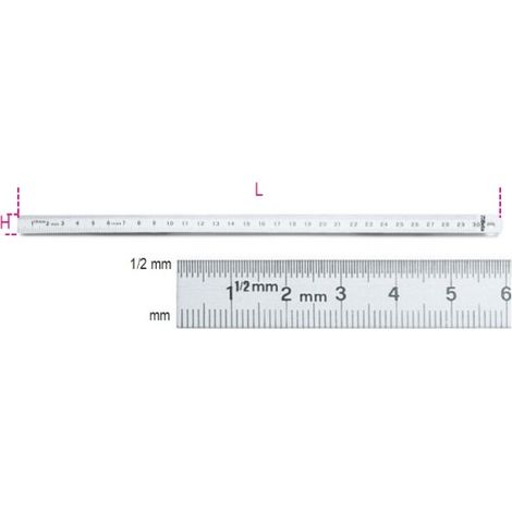 Réglet flexible en acier inoxydable 1000mm - BETA - 1682 1000