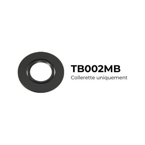 Collerette Noir brillant ronde clipsable pour LIBRA - TB002MB - SOLUM