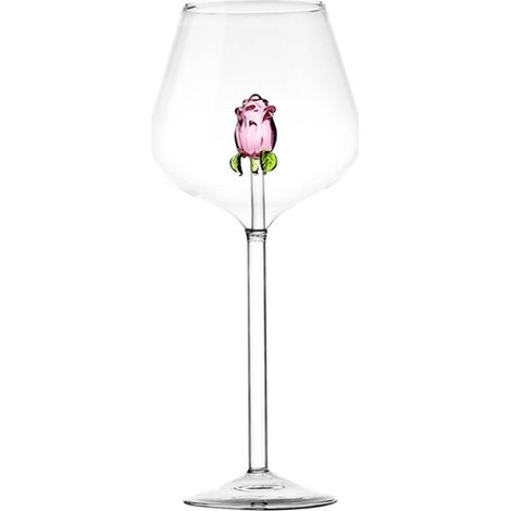 Verre À Vin - Verre À Vin Rouge Et Blanc - Design Festif Avec Rosace - Lot De 2 Pièces - Pour Célébrations, Fêtes, Mariages Et Cadeaux (1/5)