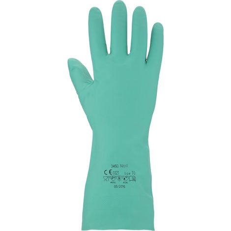 ASATEX AG 3450 Chemikalienschutzhandschuh 3450 Gr.10 grün 320mm Länge,