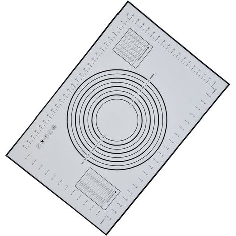 Silikon-Teigausrollmatte, Fiberglas-Knetmatte, 61 x 41 cm, große, verdickte Ofen-Backmatte (1/5)