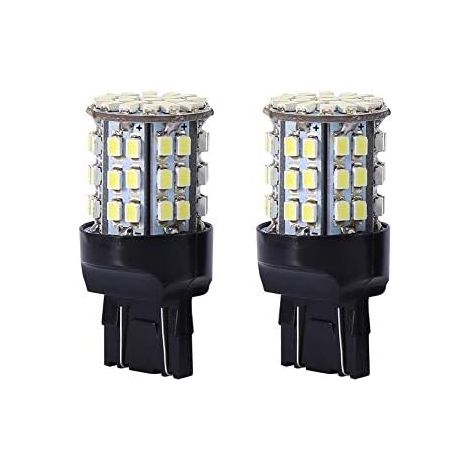 2 pezzi di indicatori di direzione per luce di retromarcia, lampadine a LED 7443 64-SMD bianche 6000K: illuminazione potente per la tua sicurezza stradale (1/3)