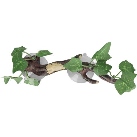 Branche d'angle artificielle pour reptiles, plante grimpante artificielle pour terrarium, idéale pour lutter contre l'ennui et décorer un aquarium. (1/5)