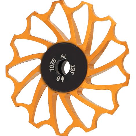 Schaltwerksröllchen für Mountainbikes, Metall-Keramik, 13 Zähne, Führungsrolle, Spanner, Gold (1/5)