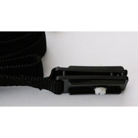 Sangle avec pince pour enrouleur de bâche de piscine – Longueur 140 cm – Pince en plastique robuste – Installation simple et rapide – Piscineo