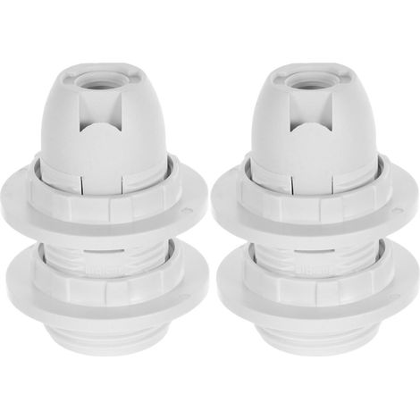 Douille E14 Vis Complète Blanche Pieds Lampe Culot Ampoule Adapté Lampadaire Lampe Table Lustre Accessoires Électriques Éclairage Intérieur (1/5)